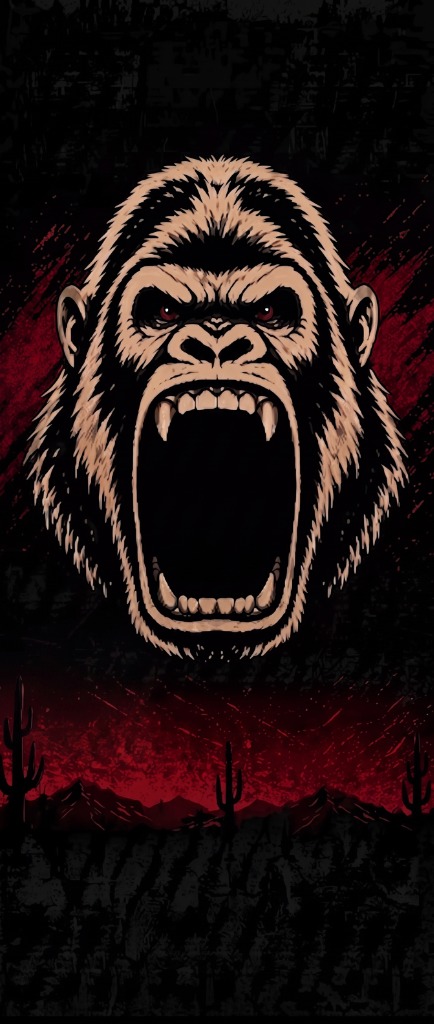 Gorilla Head Background