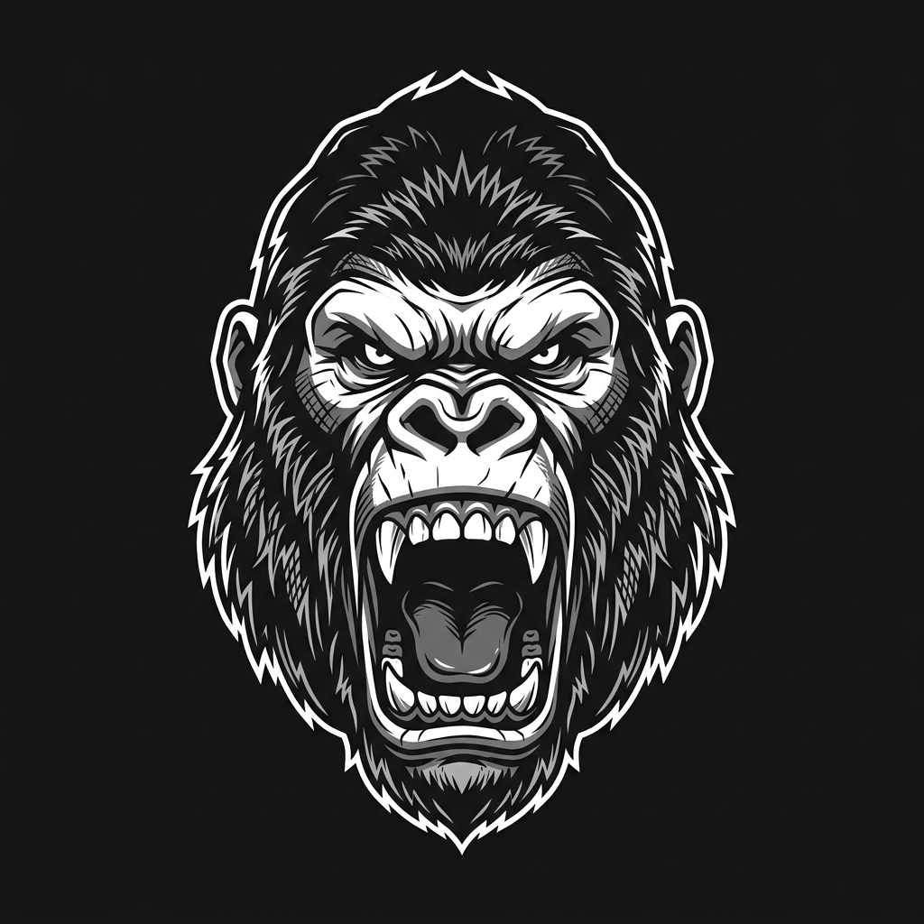 Gorilla Head Background
